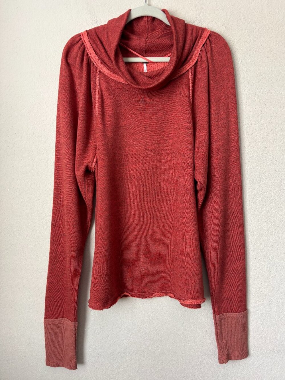 Free People XL Cowl Neck Puff Long Sleeve Lua Pullover - Picture 2 of 11